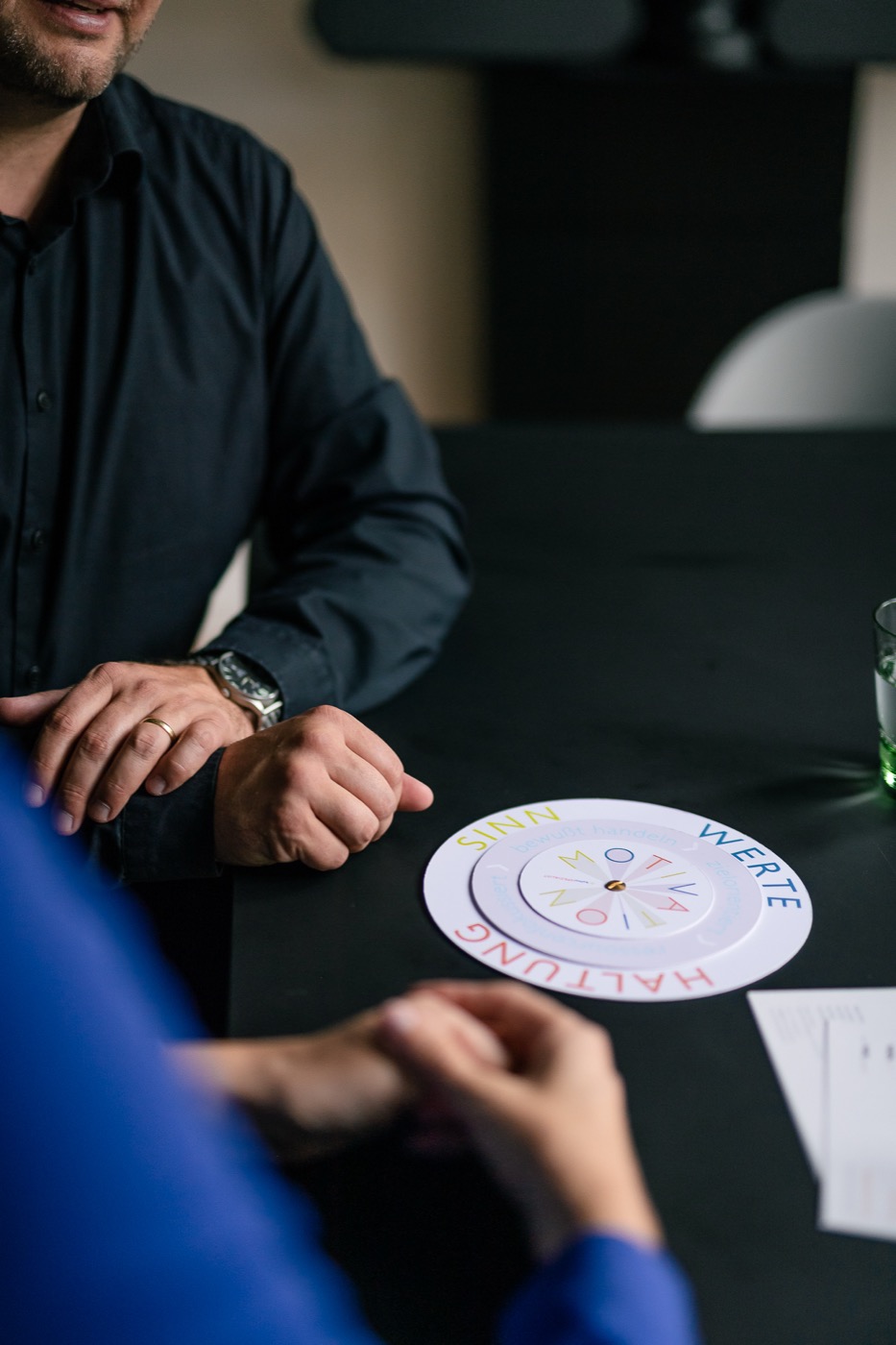 Life Coaching — Coaching-Karte mit Themen Sinn, Werte, Haltung und Motivation